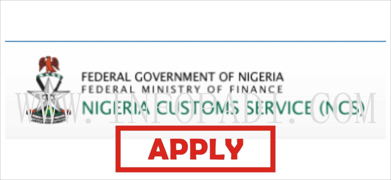 NCS Application Form Portal 2021- Www.vacancy.customs.gov.ng