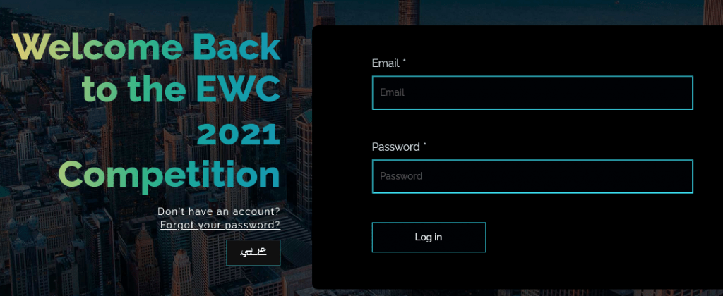 EWC Login Entrepreneurship World Cup