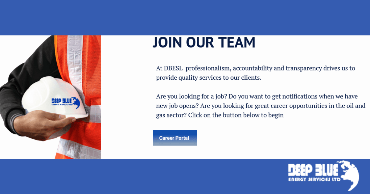 Deep Blue Energy Services Limited Newest Jobs (Application Portal)