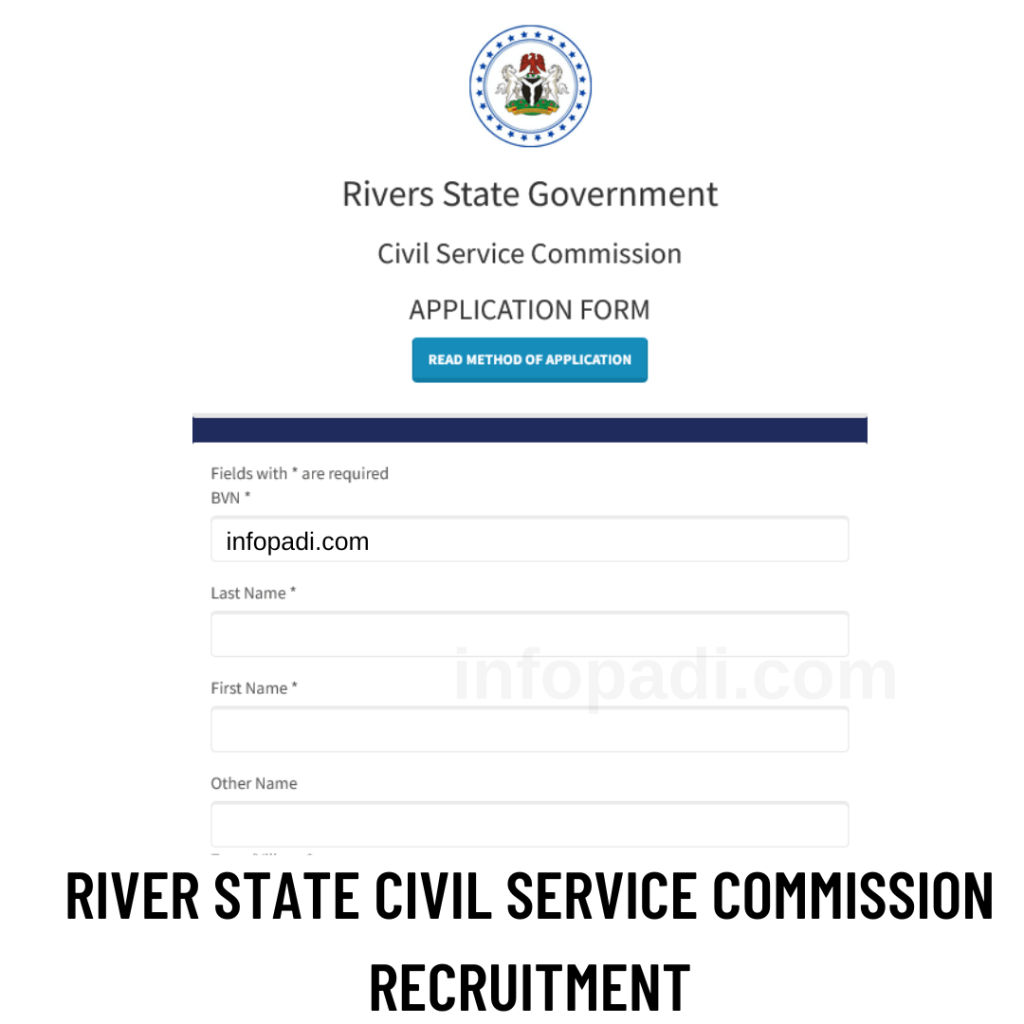 rivers state csc recruitment portal
