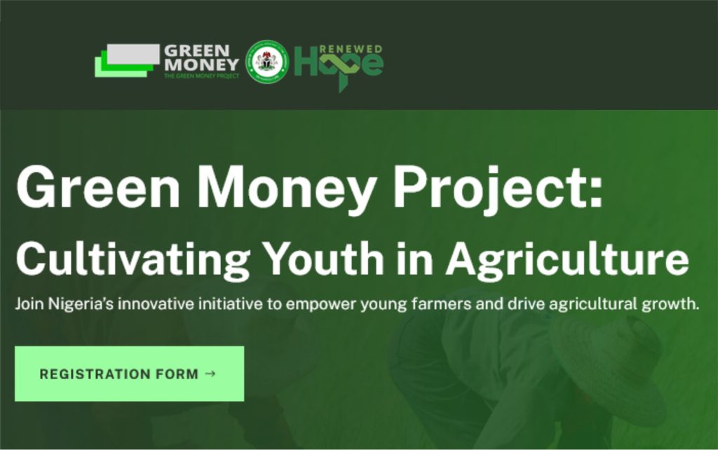 Green Money Registration Form
